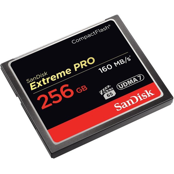Sandisk Retail Storage Media Sandisk, Extreme Pro, 256Gb, High Compact Flash, Cf, 160 Mbps Read,  SDCFXPS-256G-A46